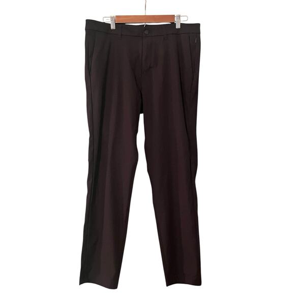Lululemon Commission Pant Slim Warpstreme •Men 34x29• Black Stretch Pants M5439S - Picture 5 of 11